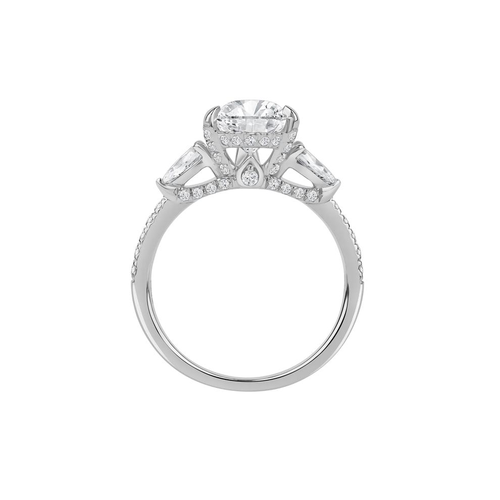 River Lab Grown Diamond Pear-Shaped Engagement Ring in 14K White Gold (3-1/4 ct. tw.) – Image 2 of 5