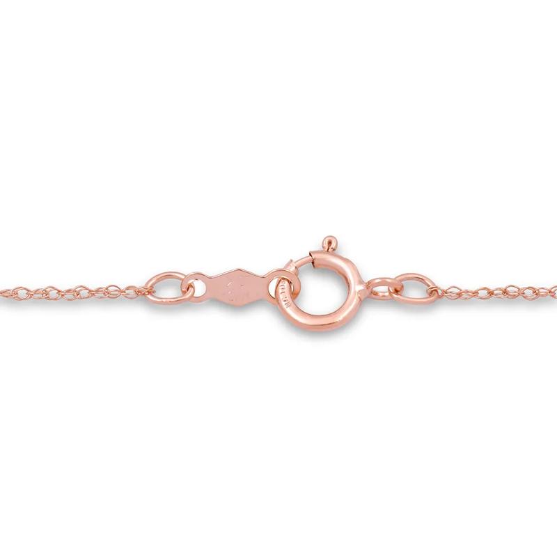 Diamond Windmill Cross Necklace in 10K Rose Gold &#40;1/10 ct. tw.&#41; – Image 3 of 3