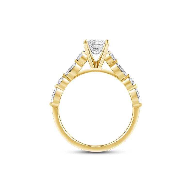 Diamond Semi-Mount in 14K Yellow Gold &#40;1/2 ct. tw.&#41; – Image 5 of 6