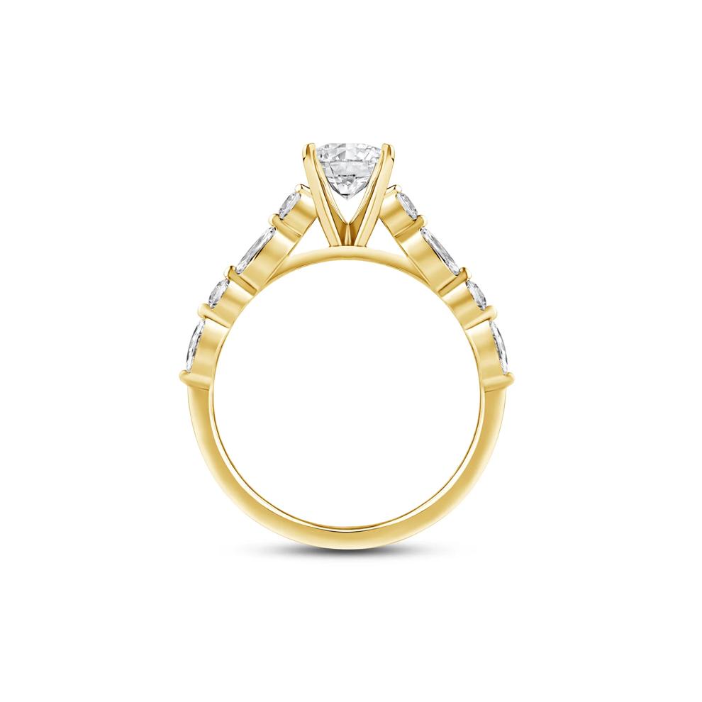 Diamond Semi-Mount in 14K Yellow Gold (1/2 ct. tw.) – Image 5 of 6