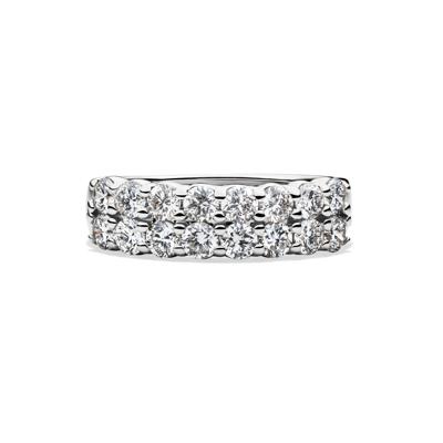 Lab Grown Diamond Double Row Anniversary Band in 10K Gold (1 ½ ct. tw.)