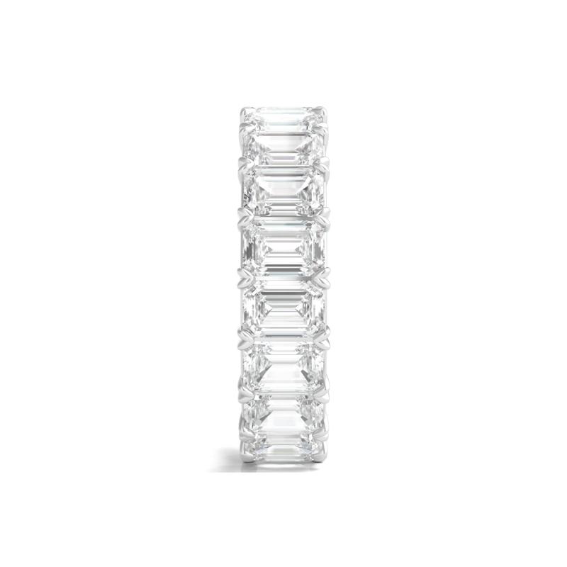 Lab Grown Emerald-Cut Diamond Eternity Band in Platinum &#40;7 ct. tw.&#41; – Image 3 of 3