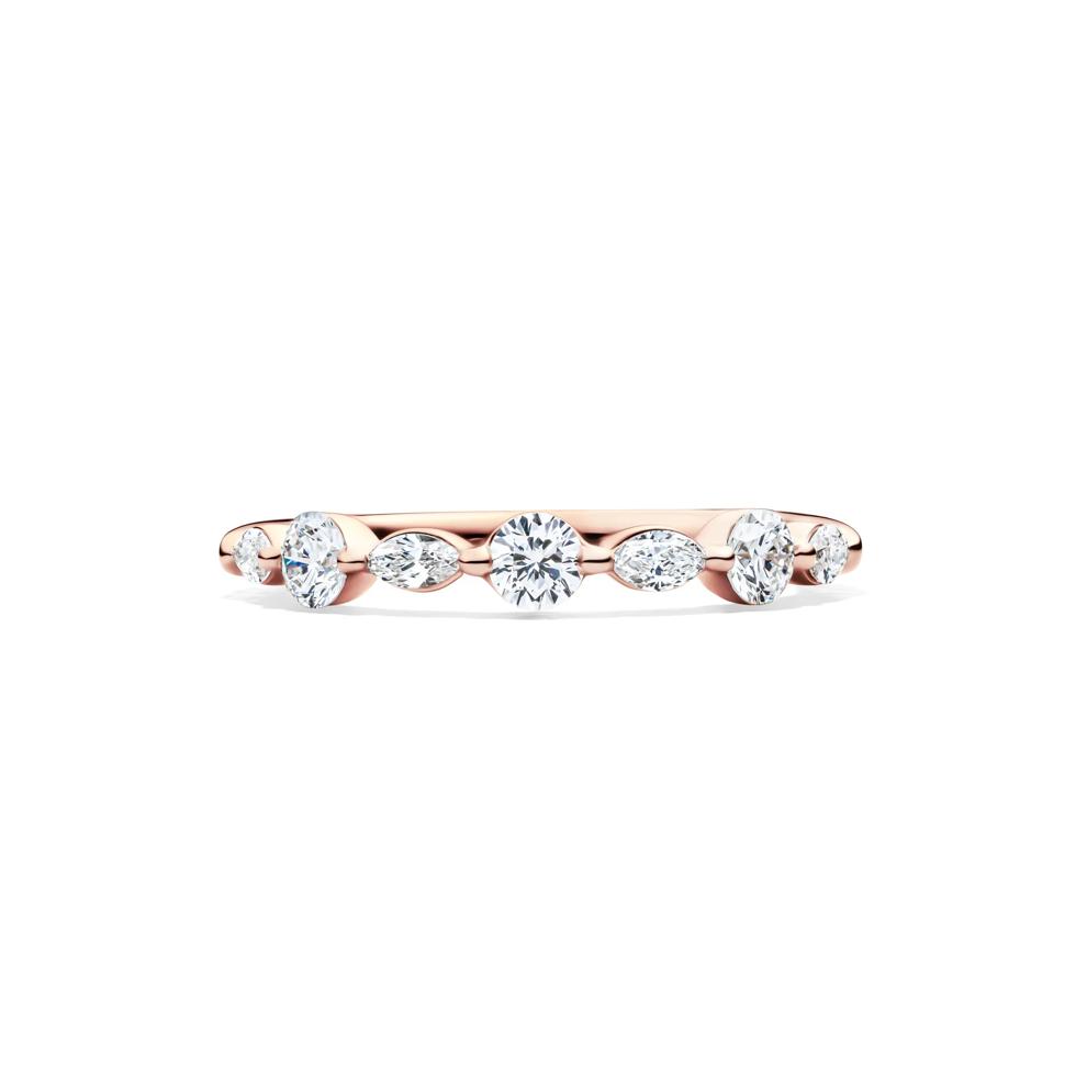 Lab Grown Diamond Wedding Band in 14K Rose Gold (5/8 ct. tw.)  – Image 1 of 4