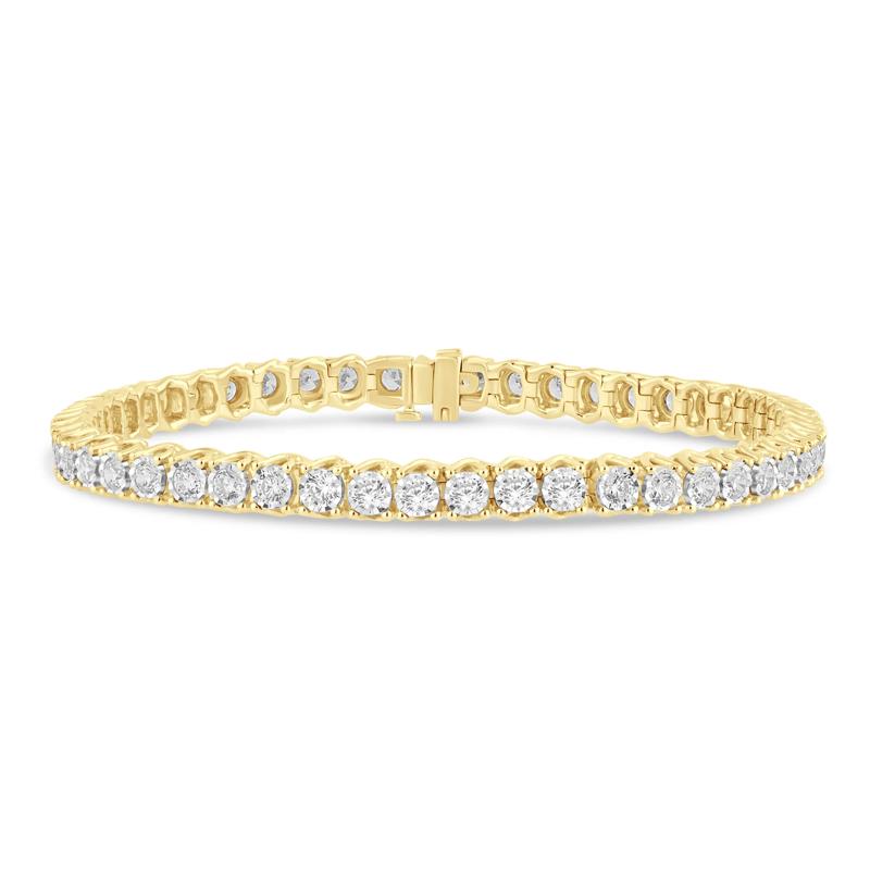 Lab Grown Diamond Illusion Bracelet in 10K Yellow Gold (5 ct. tw.) – Image 1 of 1