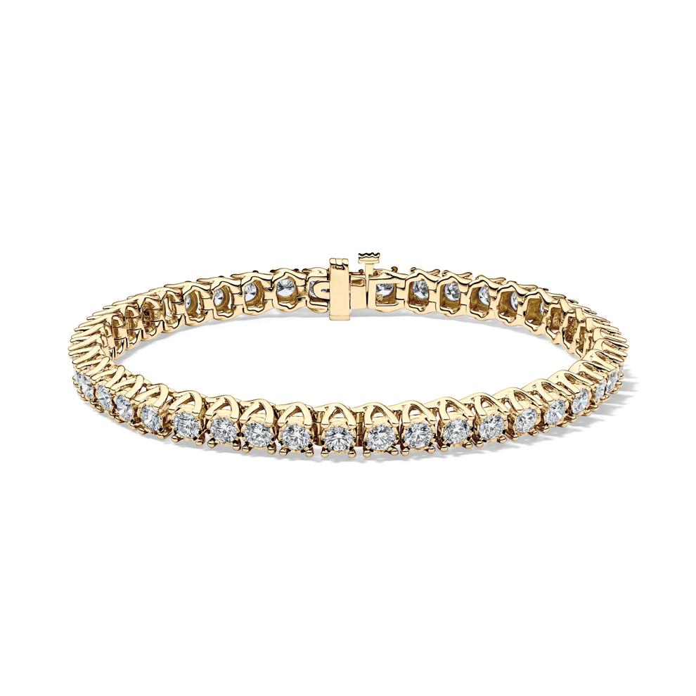 Lab Grown Diamond Illusion Bracelet in 10K Yellow Gold (5 ct. tw.) – Image 1 of 2