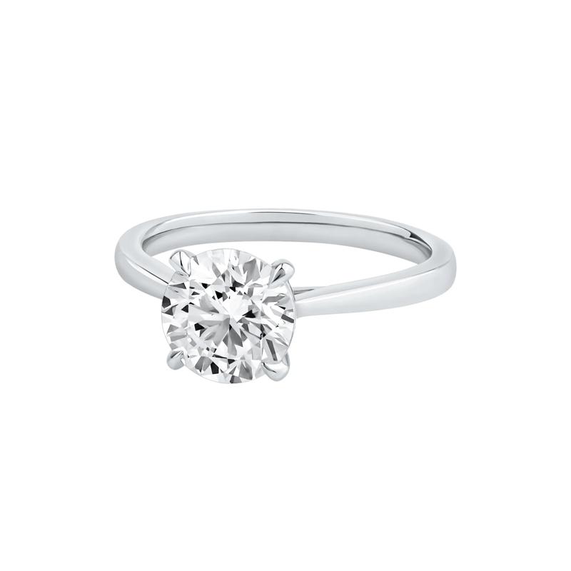 Lab Grown Diamond Solitaire Engagement Ring in Platinum &#40;2 ct. tw.&#41; – Image 4 of 5