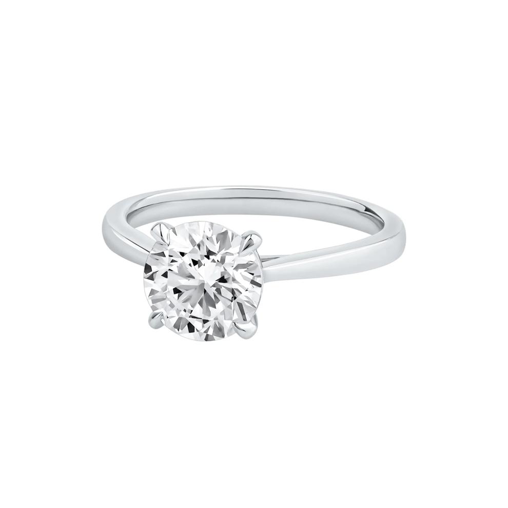 Lab Grown Diamond Solitaire Engagement Ring in Platinum (2 ct. tw.) – Image 4 of 5