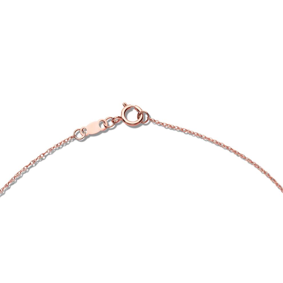 Lab Grown Diamond Three-Stone Pendant in 14K Rose Gold – Image 3 of 4