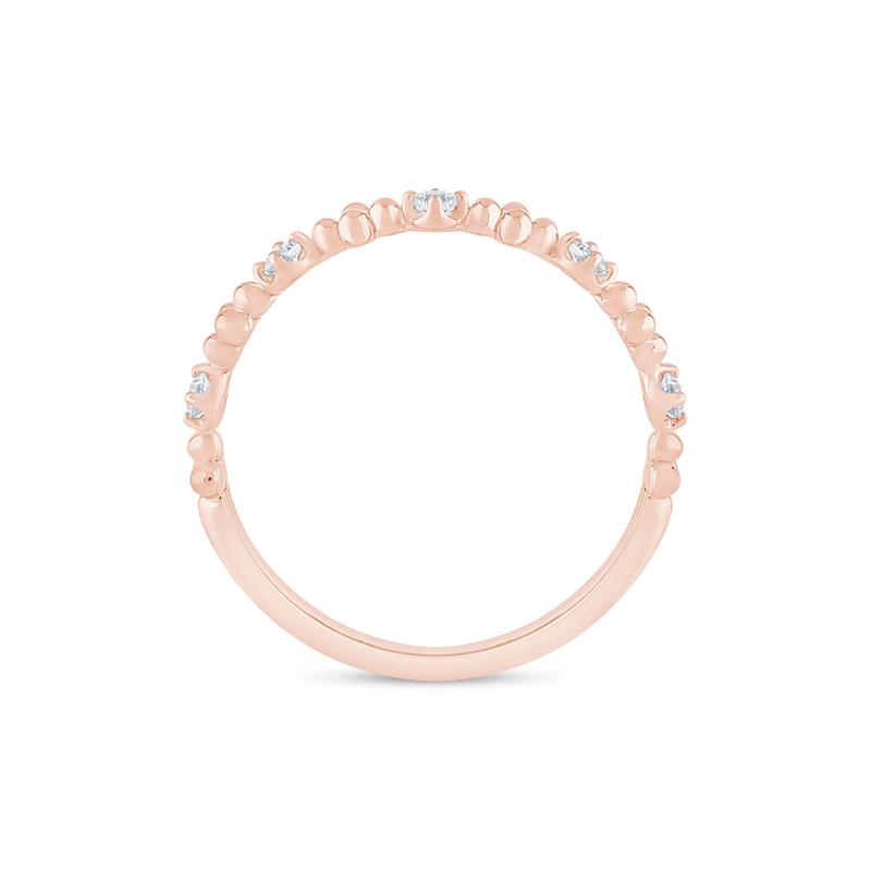 Lab Grown Diamond Stack Band in 10K Rose Gold &#40;1/8 ct. tw.&#41; – Image 2 of 3