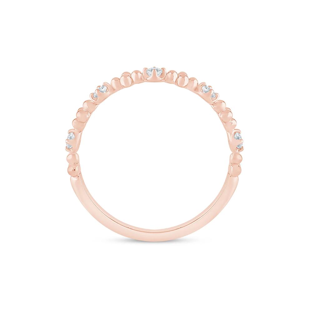 Lab Grown Diamond Stack Band in 10K Rose Gold (1/8 ct. tw.) – Image 2 of 3