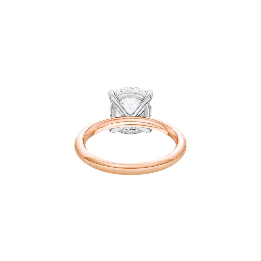 Lab Grown Diamond Elongated Cushion-Cut Engagement Ring in 14K Rose and White Gold (4 ct. tw.) – Image 4 of 4