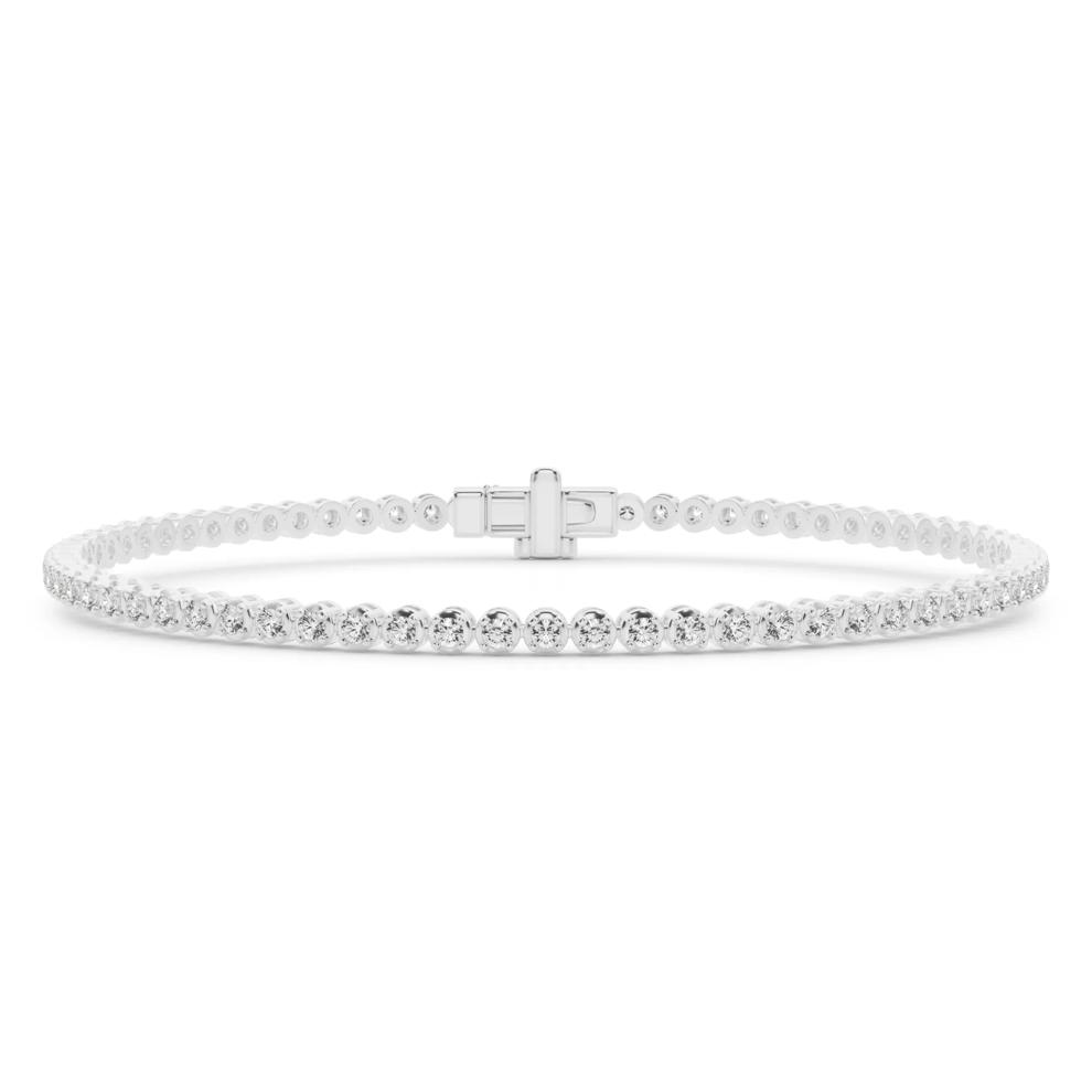 Diamond Tennis Bracelet in 10K White Gold (7/8 ct. tw.) – Image 1 of 4
