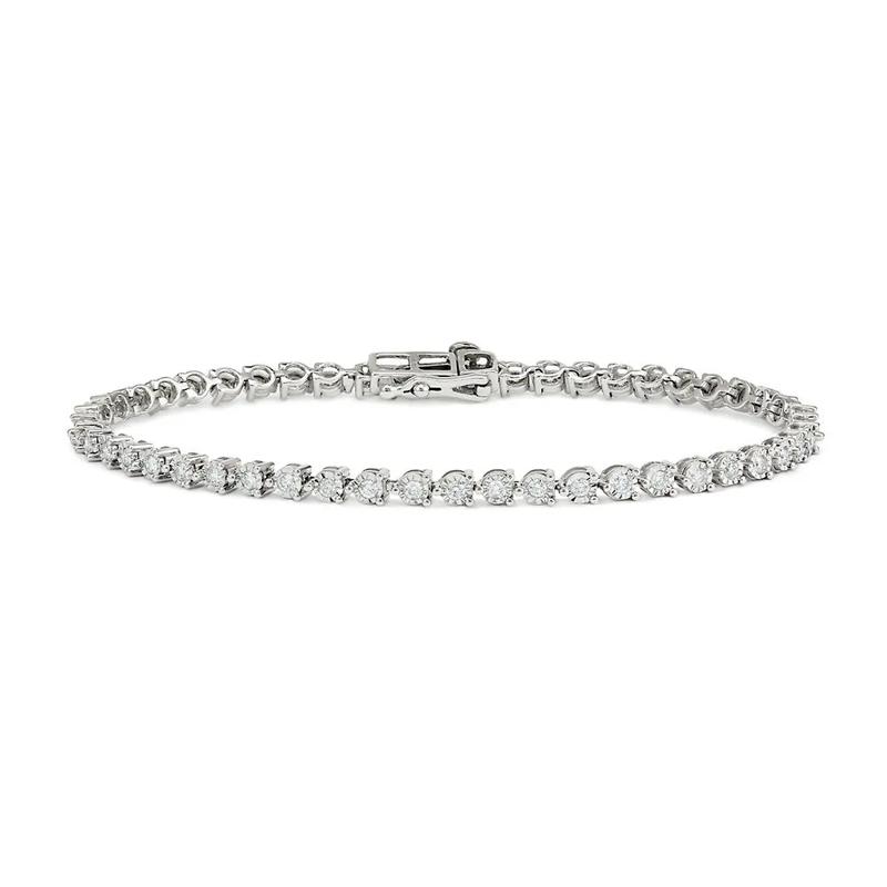 2 ct. tw. Diamond Tennis Bracelet in 10K White Gold – Image 1 of 1