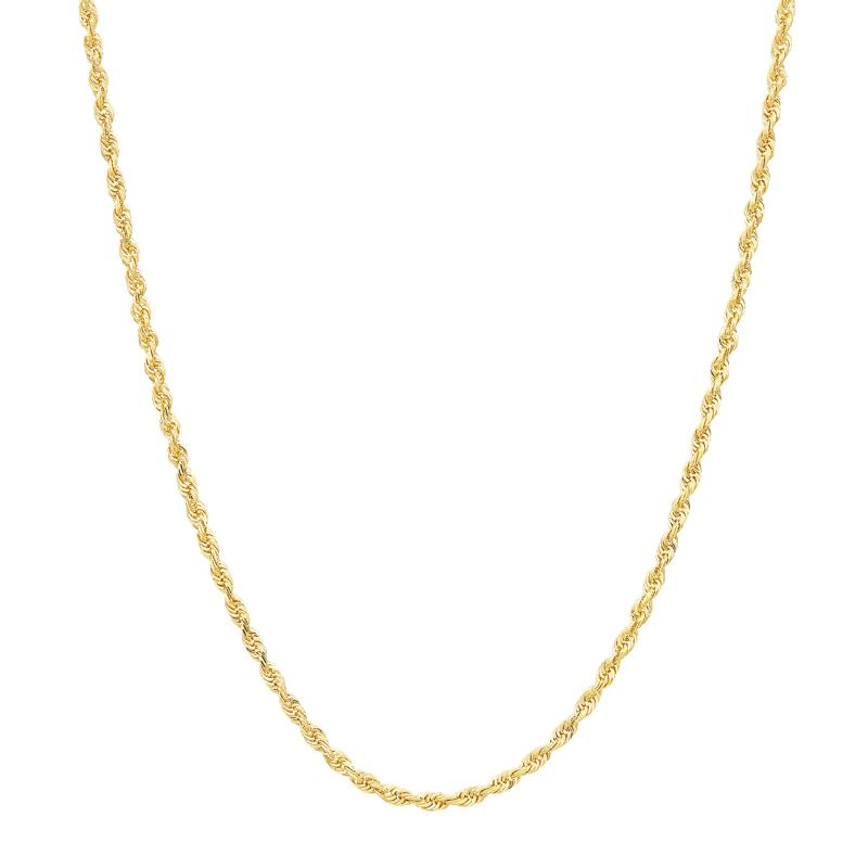 Glitter Rope Chain in 14K Yellow Gold, 18&quot;  – Image 1 of 1