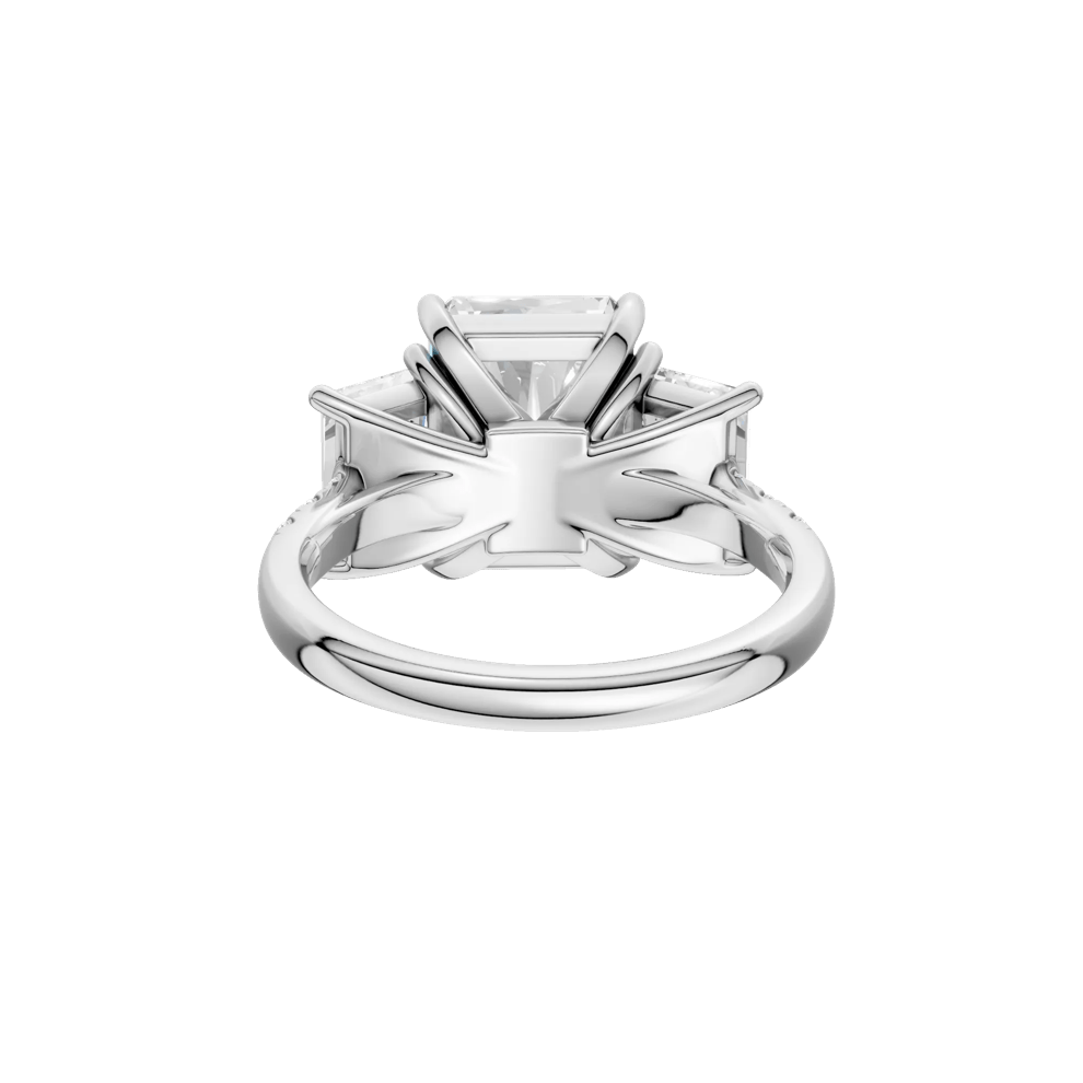 Lab Grown Diamond Three-Stone Engagement Ring in 14K White Gold (6 1/3 ct. tw.) – Image 4 of 4