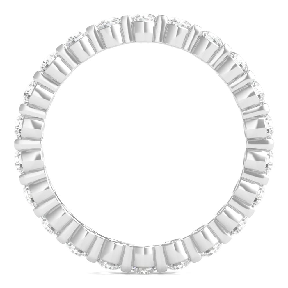 Round-Cut Diamond Shared Prong Eternity Band in 14k White Gold (1 ct. tw.) – Image 2 of 3