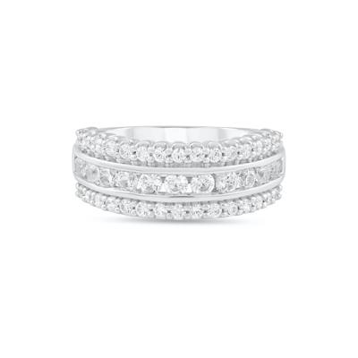 Diamond Multi-Row Band in 10K White Gold (1 ct. tw.)