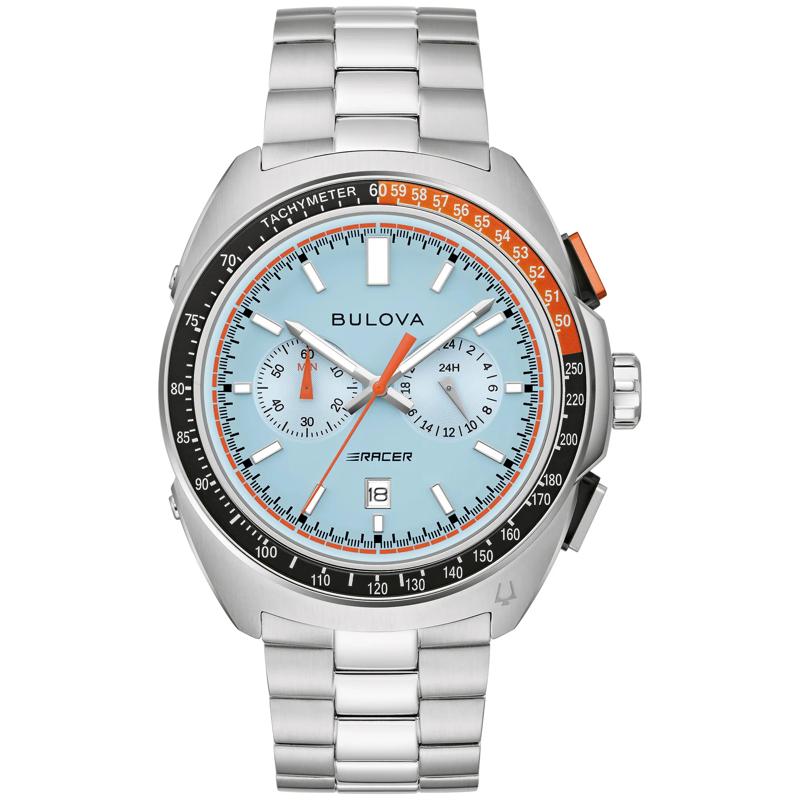 Men&#39;s Racer Chronograph Watch in Stainless Steel – Image 1 of 3