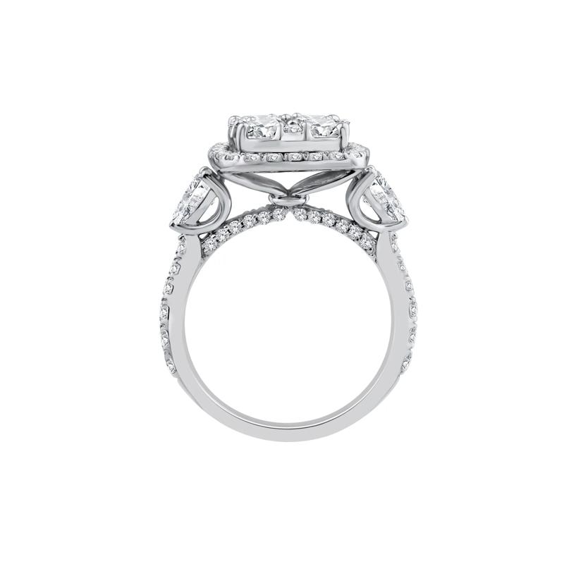 Lab Grown Diamond Composite Engagement Ring in 10K White Gold &#40;3 ct. tw.&#41; – Image 2 of 3