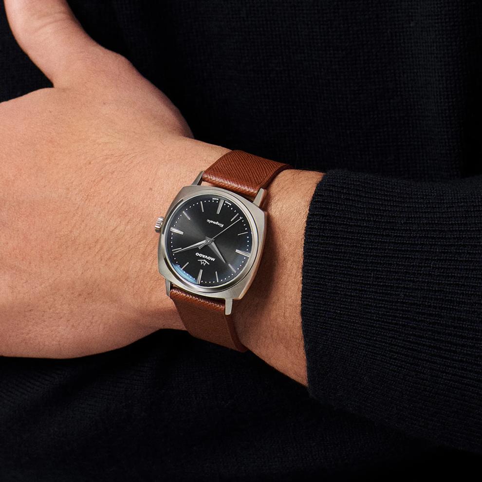 Men's Kingmatic Watch in Brown Leather – Image 4 of 5