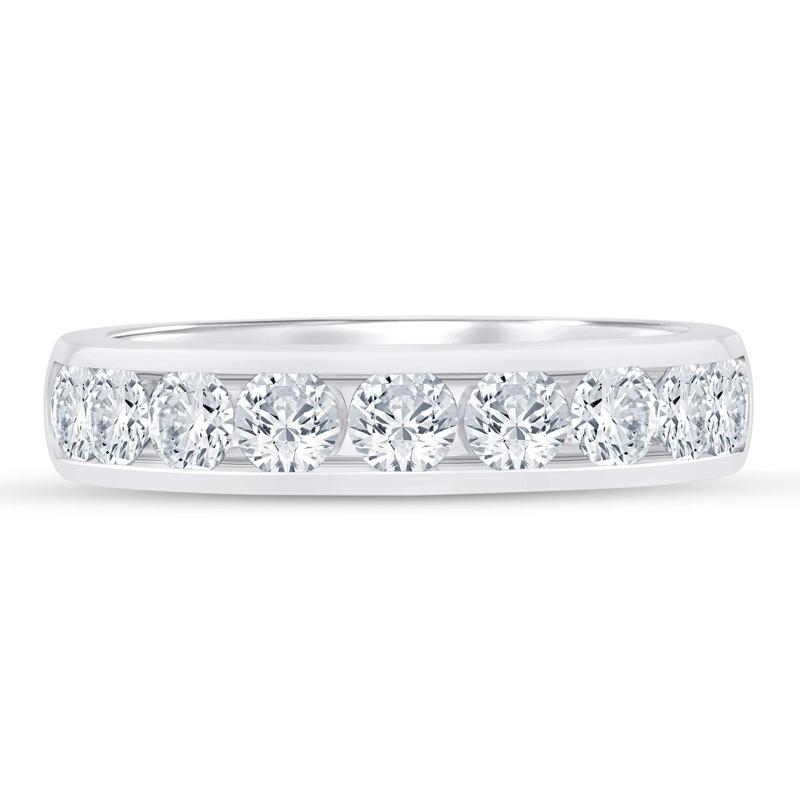Lab Grown Diamond Channel-Set Band in Platinum &#40;1 1/2 ct. tw.&#41; – Image 1 of 3