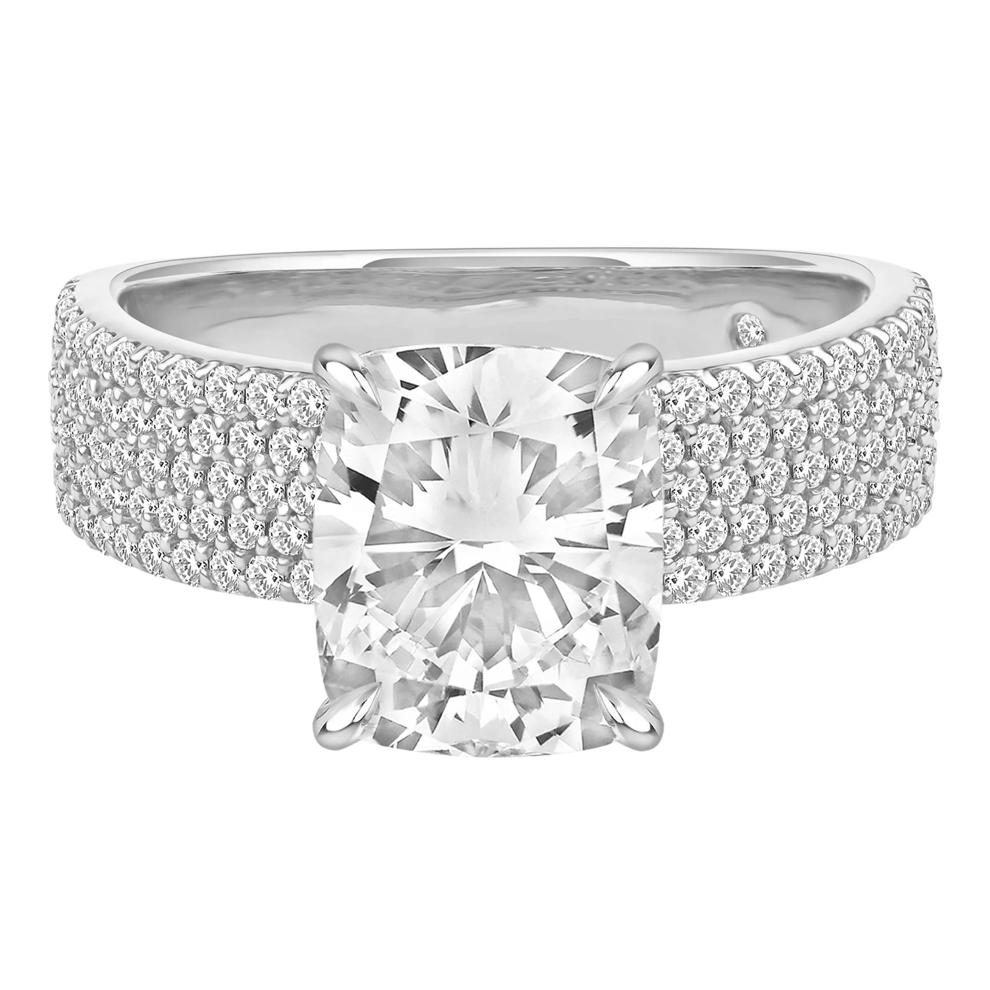Harper Lab Grown Diamond Engagement Ring in 14K White Gold (3 3/4 ct. tw.) – Image 1 of 5