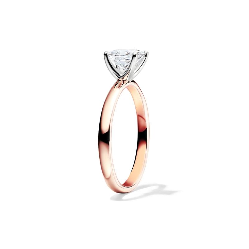 Diamond Princess Cut Solitaire Engagement Ring in 14K Rose Gold (1 ct.) – Image 3 of 5