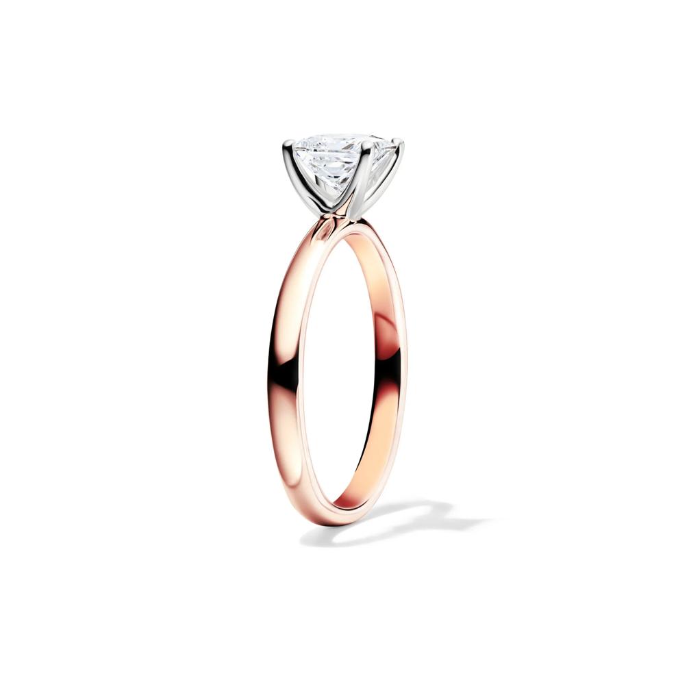 Diamond Princess Cut Solitaire Engagement Ring in 14K Rose Gold (1 ct.) – Image 3 of 5