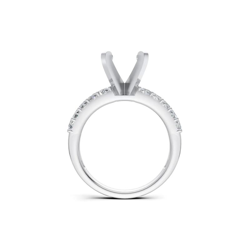 Lab Grown Diamond Semi-Mount Engagement Ring in 14K White Gold &#40;1 ct. tw.&#41; – Image 4 of 6