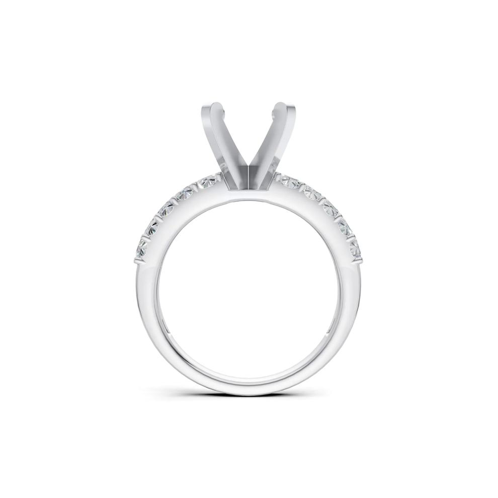 Lab Grown Diamond Semi-Mount Engagement Ring in 14K White Gold (1 ct. tw.) – Image 4 of 6
