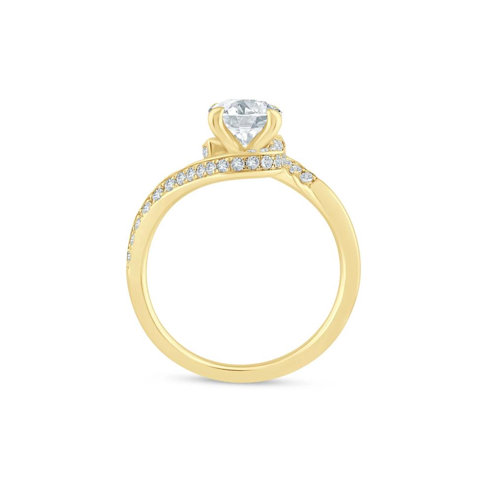 Lab Grown Diamond Bypass Engagement Ring in 14K Yellow Gold (2 1/2 ct. tw.) – Image 2 of 3