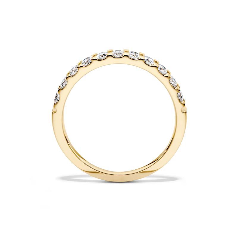 1/2 ct. tw. Lab Grown Diamond Band in 14K Yellow Gold – Image 2 of 4