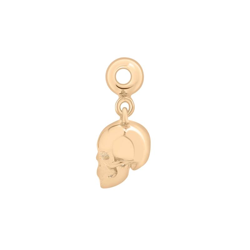 Skull Bead Charm in Vermeil – Image 2 of 3