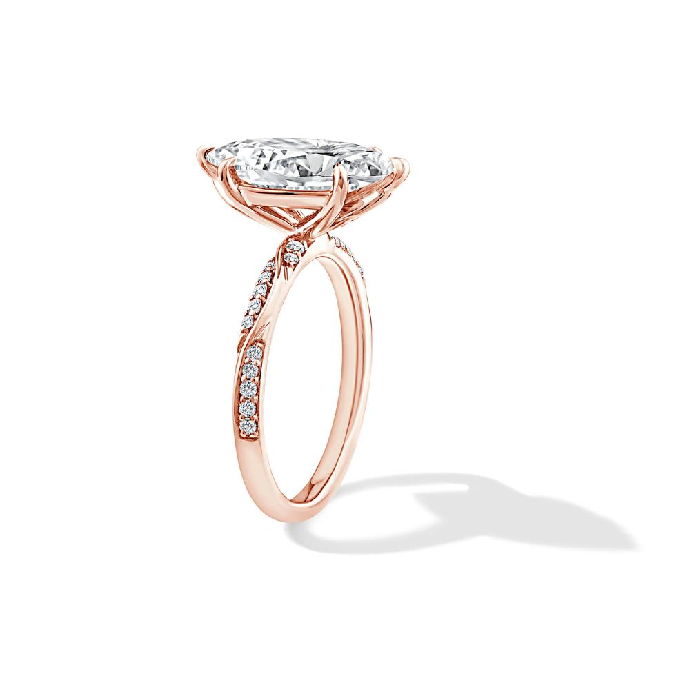 Lab Grown Diamond Marquise Engagement Ring in 18K Rose Gold (3 1/5 ct. tw.) – Image 3 of 4