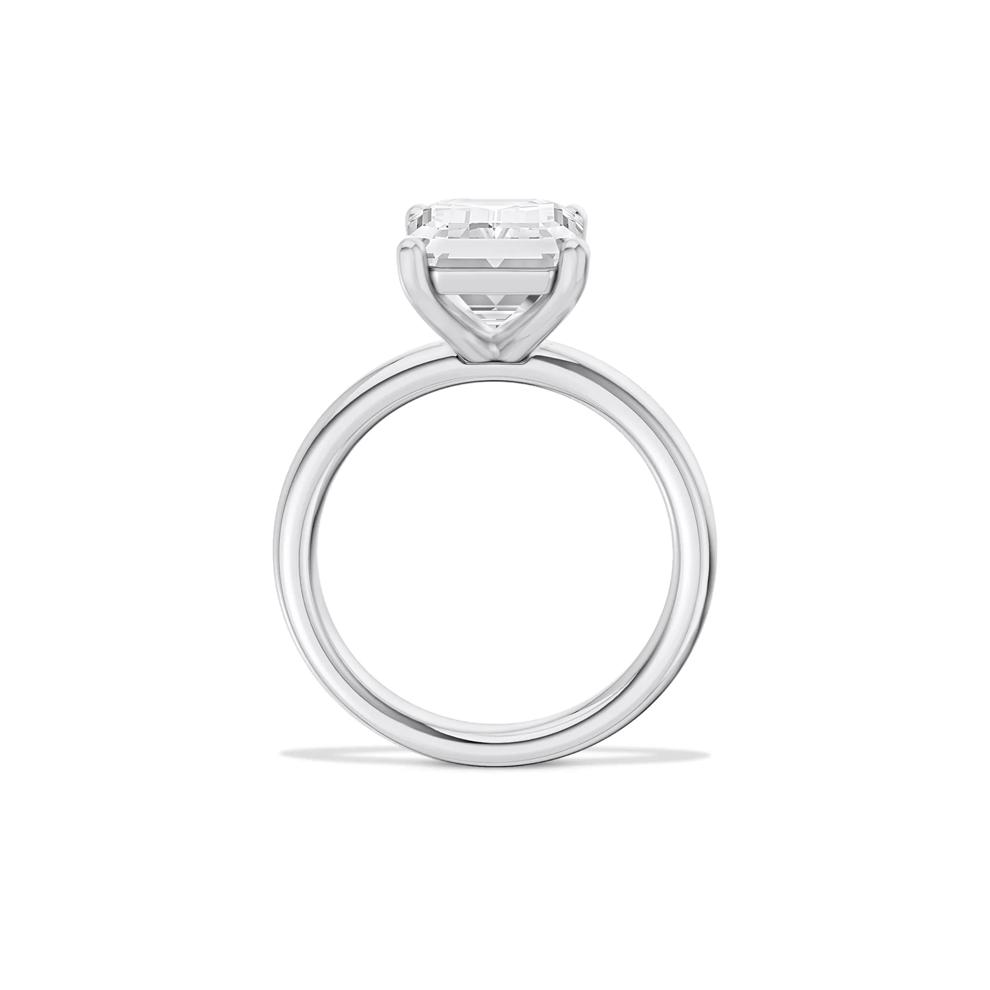 Lab Grown Diamond Emerald-Cut Solitaire Ring in 14K White Gold (5 ct.) – Image 4 of 4