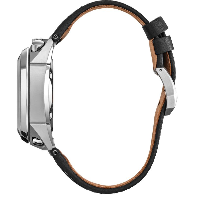 Men&#39;s Promaster Tsuno Chrono Racer Watch in Black Leather and Titanium, 44MM – Image 2 of 6