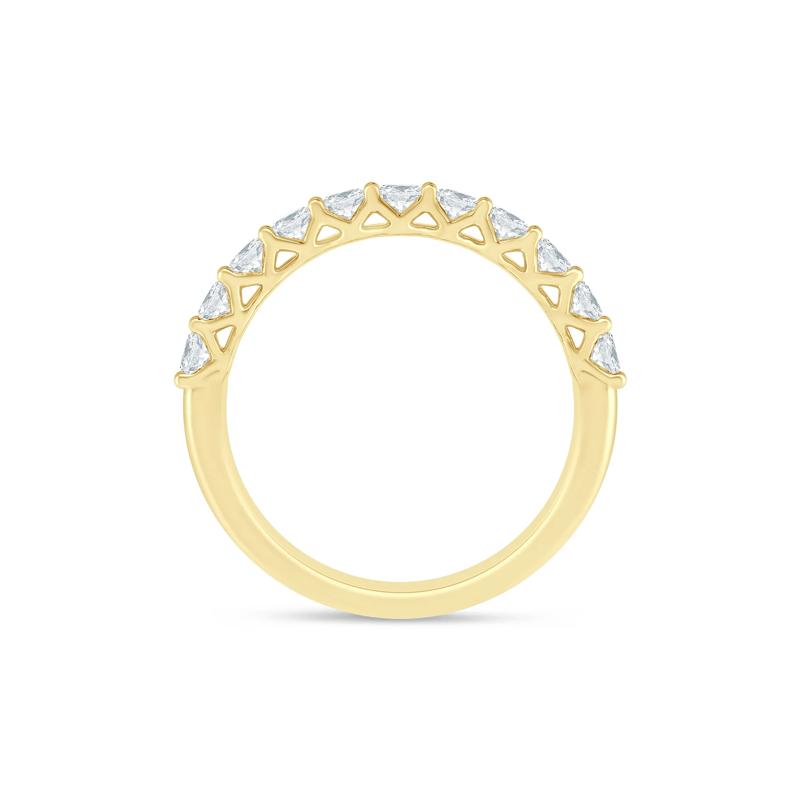 Lab Grown Diamond Oval Anniversary Band in 14K Yellow Gold &#40;1 ct. tw.&#41; – Image 2 of 3