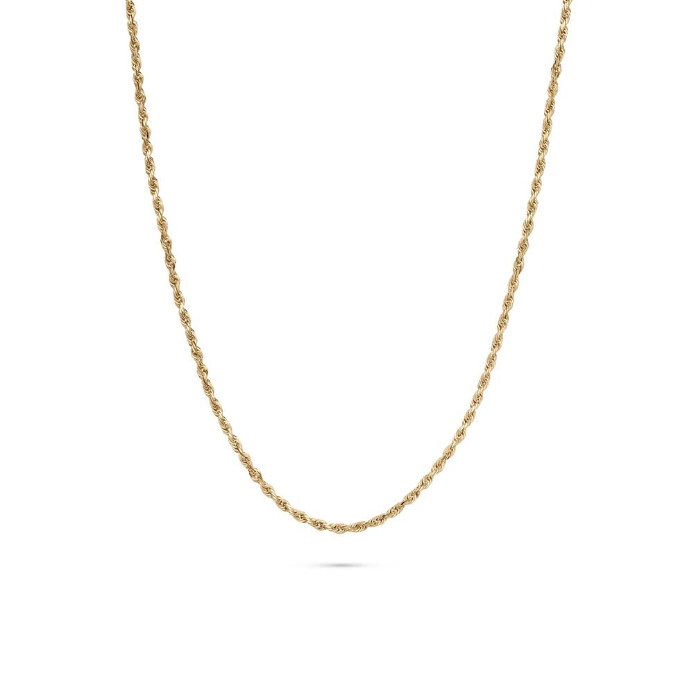 Solid Rope Chain in 14K Yellow Gold, 22" – Image 1 of 5
