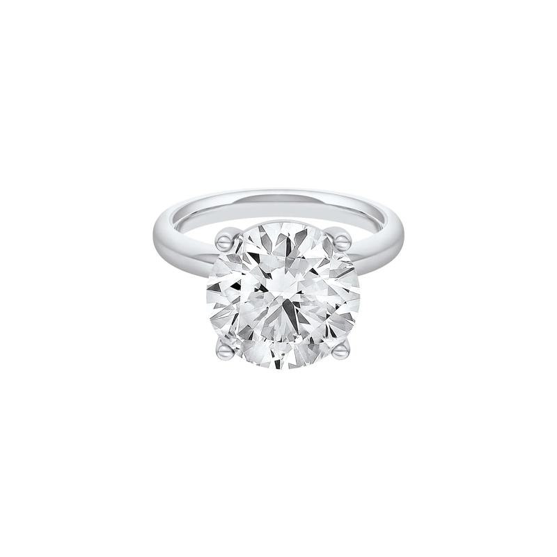 Lab Grown Diamond Round Solitaire Ring in 14K White Gold (6 ct.) – Image 1 of 4