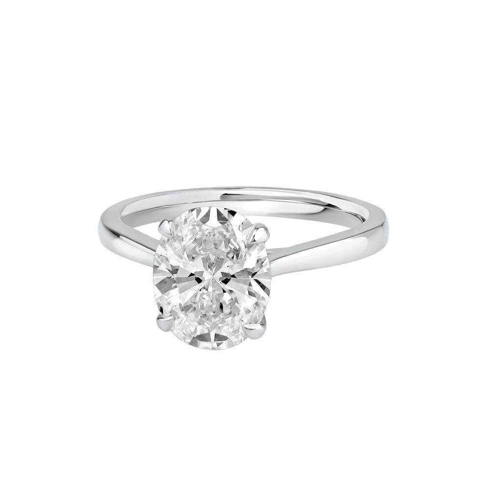 Lab Grown Diamond Solitaire Engagement Ring in Platinum (2 ct. tw.) – Image 4 of 5