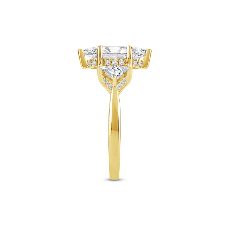 Lab Grown Diamond Emma Marquise Engagement Ring in 14K Yellow Gold &#40;2 1/2 ct. tw.&#41; – Image 3 of 4