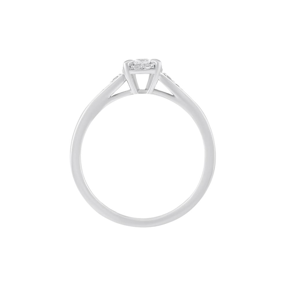 Princess-Cut Diamond Promise Ring in 10K White Gold (1/4 ct. tw.) – Image 2 of 3