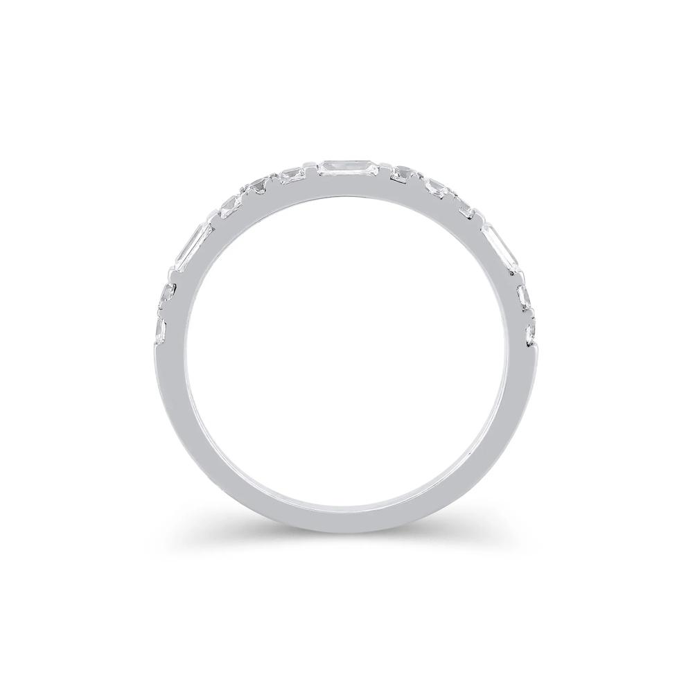 Lab Grown Diamond Mixed Shape Anniversary Band in 10K White Gold (1/2 ct. tw.) – Image 2 of 3
