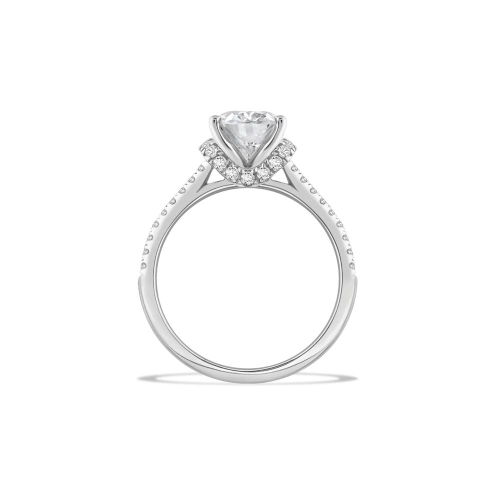 Lab Grown Diamond Oval Engagement Ring in 14K White Gold (2 1/2 ct. tw.) – Image 2 of 4