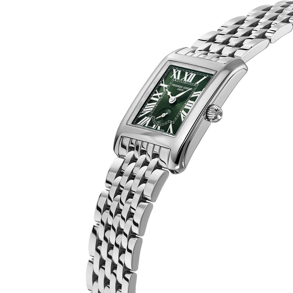 Ladies' Classics Carr&eacute;e Watch With a Green Dial and Stainless Steel Bracelet – Image 3 of 3
