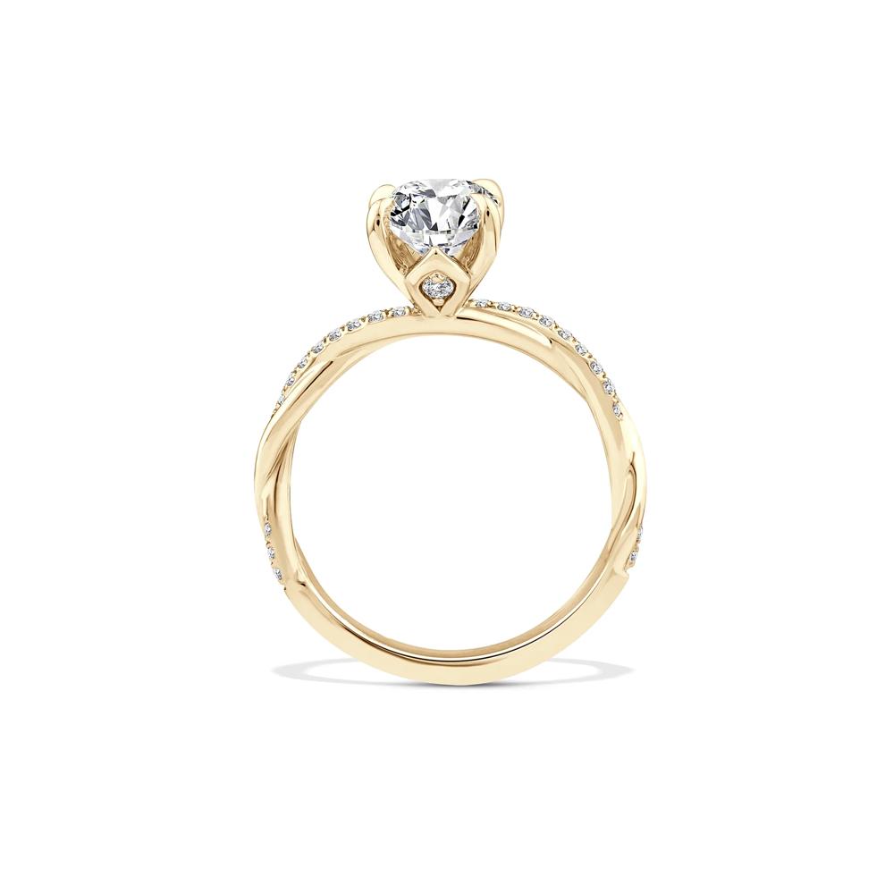 Lab Grown Diamond Oval-Shaped Engagement Ring in 18K Yellow Gold (2 1/7 ct. tw.) – Image 2 of 4