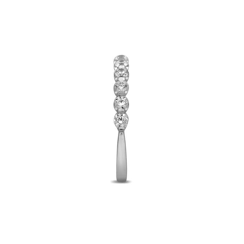 Diamond Anniversary Band with Shared Prongs in 14K White Gold (1/2 ct. tw.) – Image 2 of 2