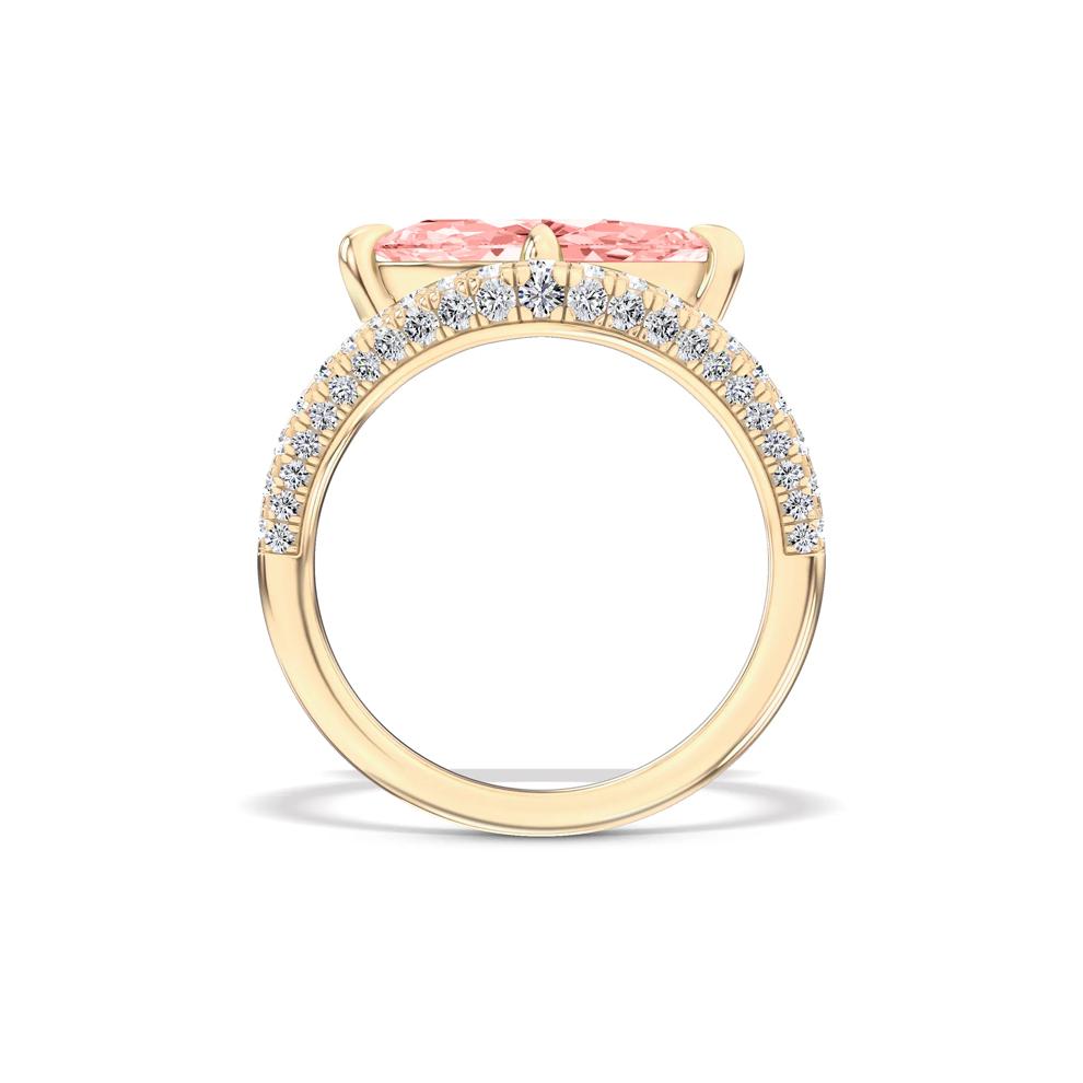 Lab Grown Diamond Pink Marquise Engagement Set in 14K Yellow Gold (2 5/8 ct. tw.) – Image 2 of 4