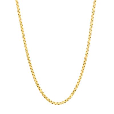 Box Chain in 10K Yellow Gold, 3.5MM, 22"