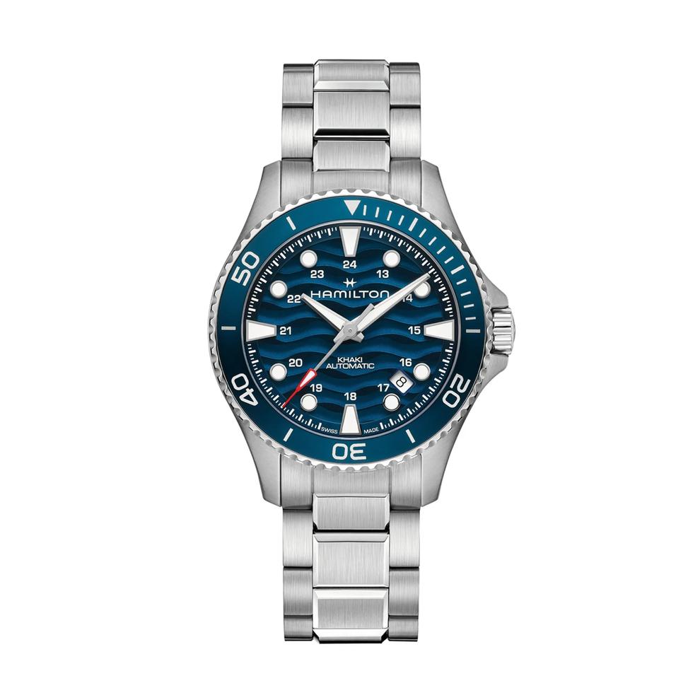 Khaki Navy Scuba Auto Watch with Stainless Steel Bracelet – Image 1 of 4
